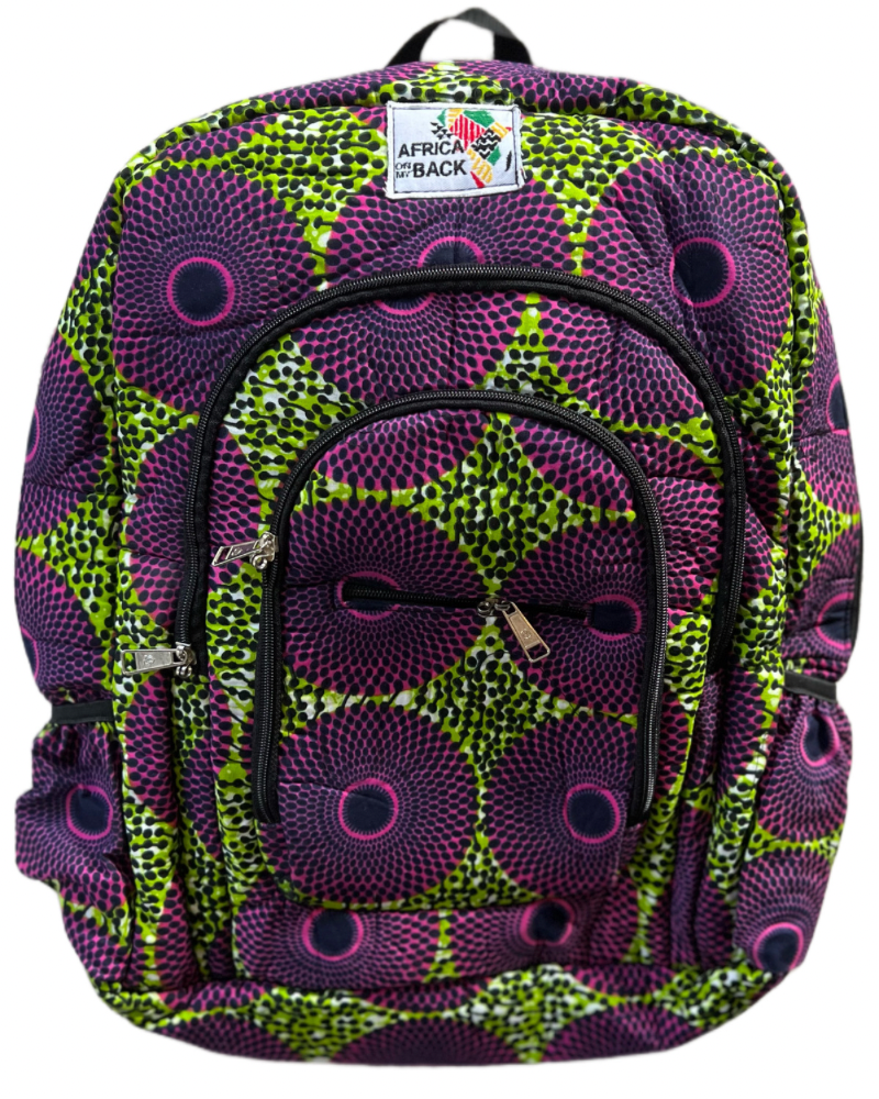 Magenta and Green Game Changer Full Size Backpack