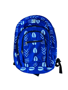 Blue and White Cowrie Backpack