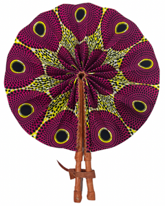 Lime and Magenta Game Changer Ankara Fan