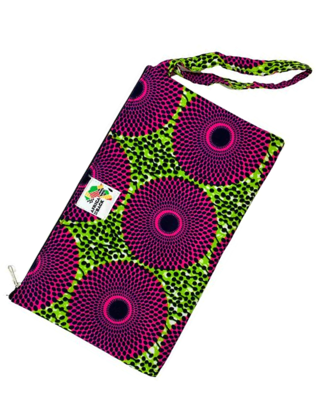 Magenta and Green Game Changers Wristlet