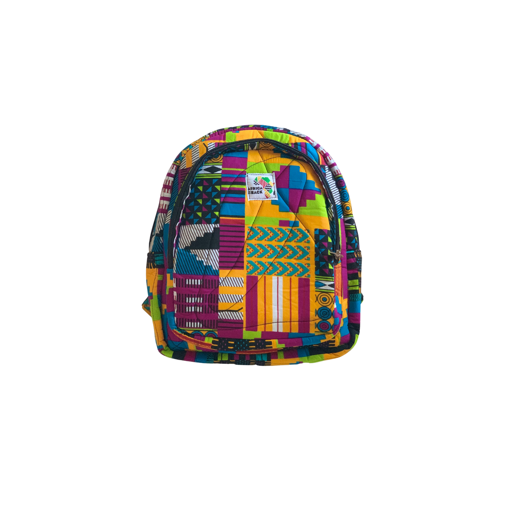 Patchwork Mini Backpack + Water Bottle