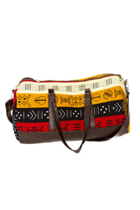 Red and Yellow Markings Mid-Size Duffel Bags