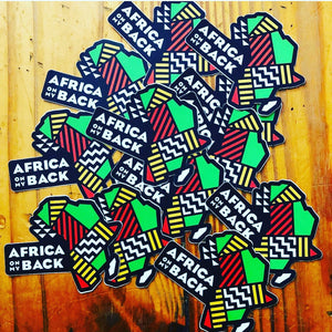 Africa On My Back Stickers - Set of 10 - Africa On My Back Backpack